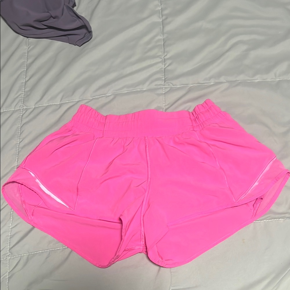 Lululemon Athletica Bright Pink Athletic Shorts
